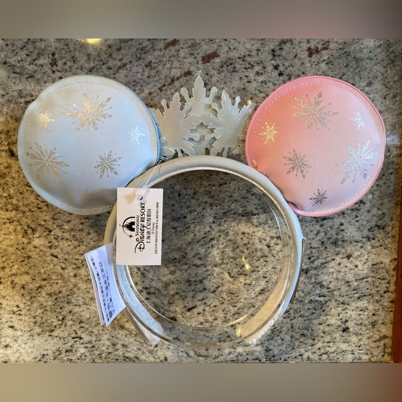 Disney Frozen Anna Elsa Snowflake Ears Loungefly Headband NWT - Picture 6 of 9